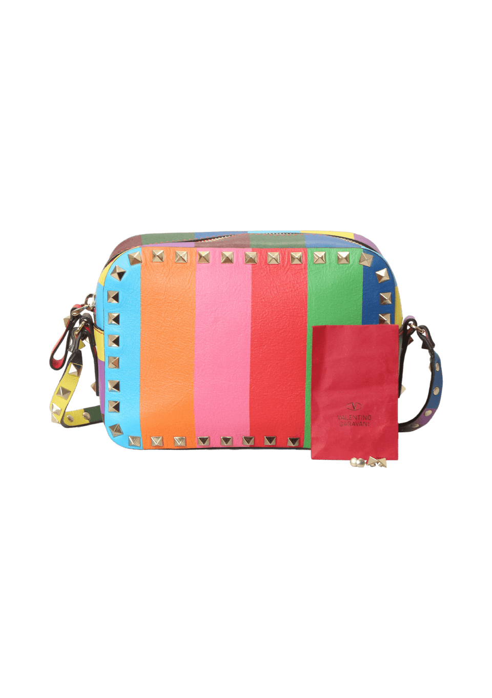 BOLSA VALENTINO 1973 ROCKSTUD CAMERA BAG COLORIDO ORIGINAL – Gringa