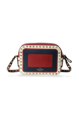 BICOLOR ROCKSTUD CAMERA BAG