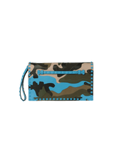 CANVAS CAMOUFLAGE ROCKSTUD CLUTCH