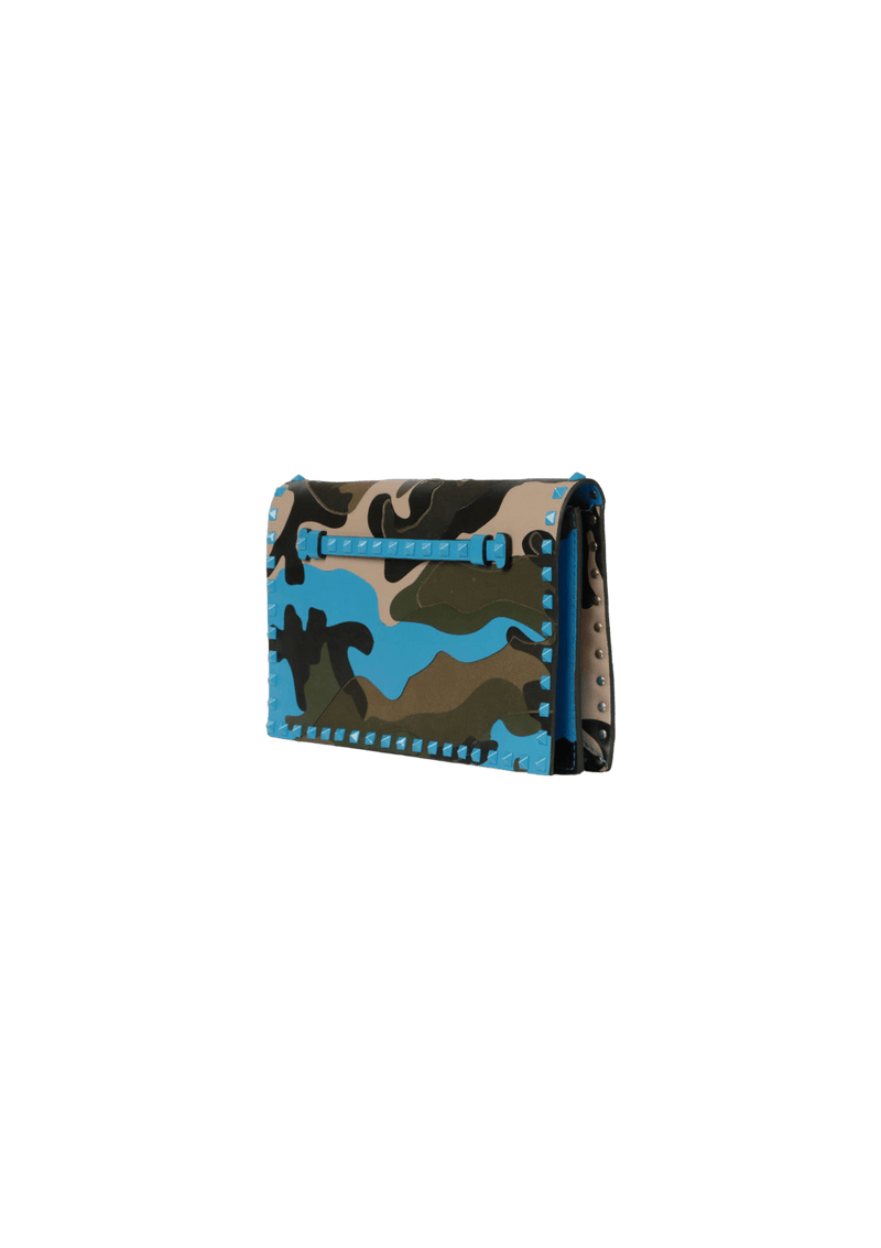 CANVAS CAMOUFLAGE ROCKSTUD CLUTCH