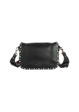 GUITAR ROLLING ROCKSTUD FLAP BAG