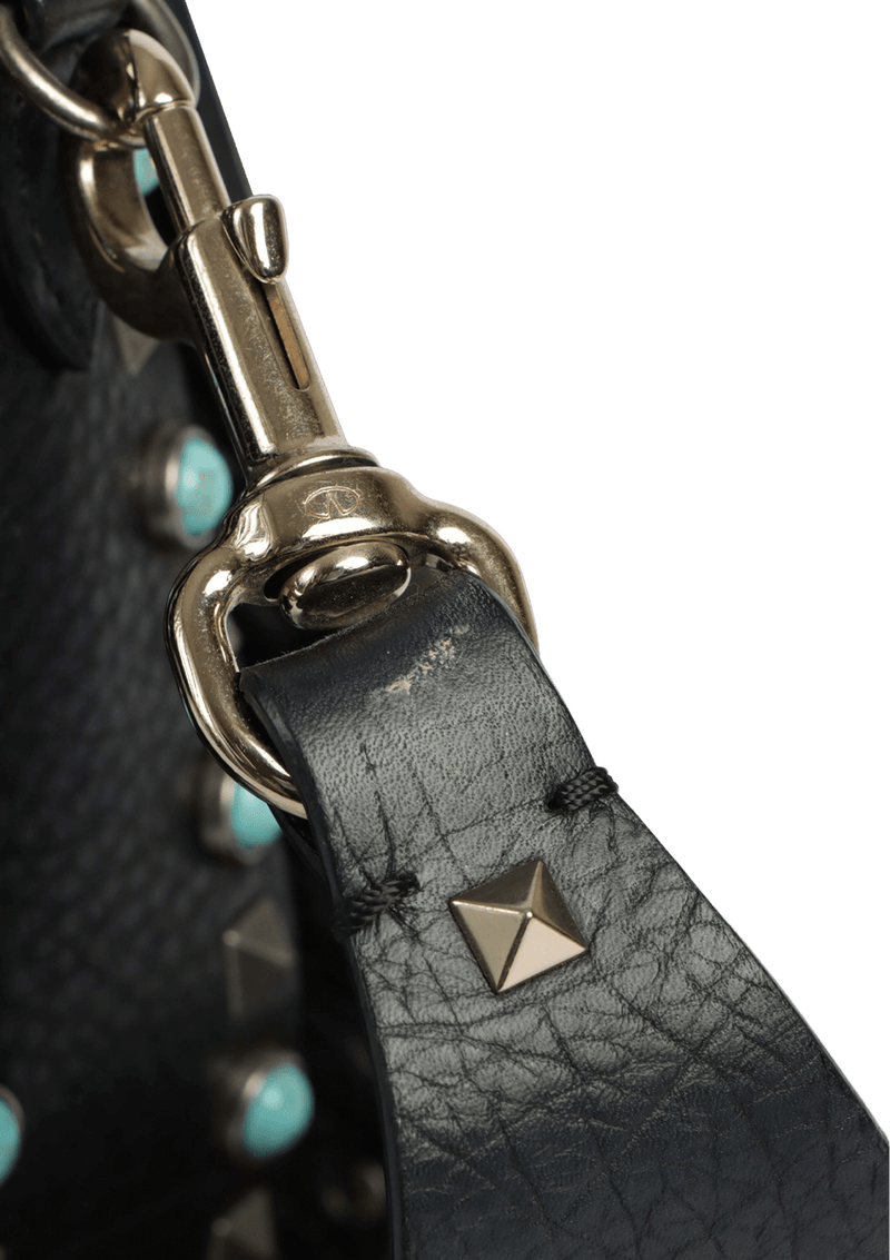 GUITAR ROLLING ROCKSTUD FLAP BAG