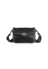 GUITAR ROLLING ROCKSTUD FLAP BAG