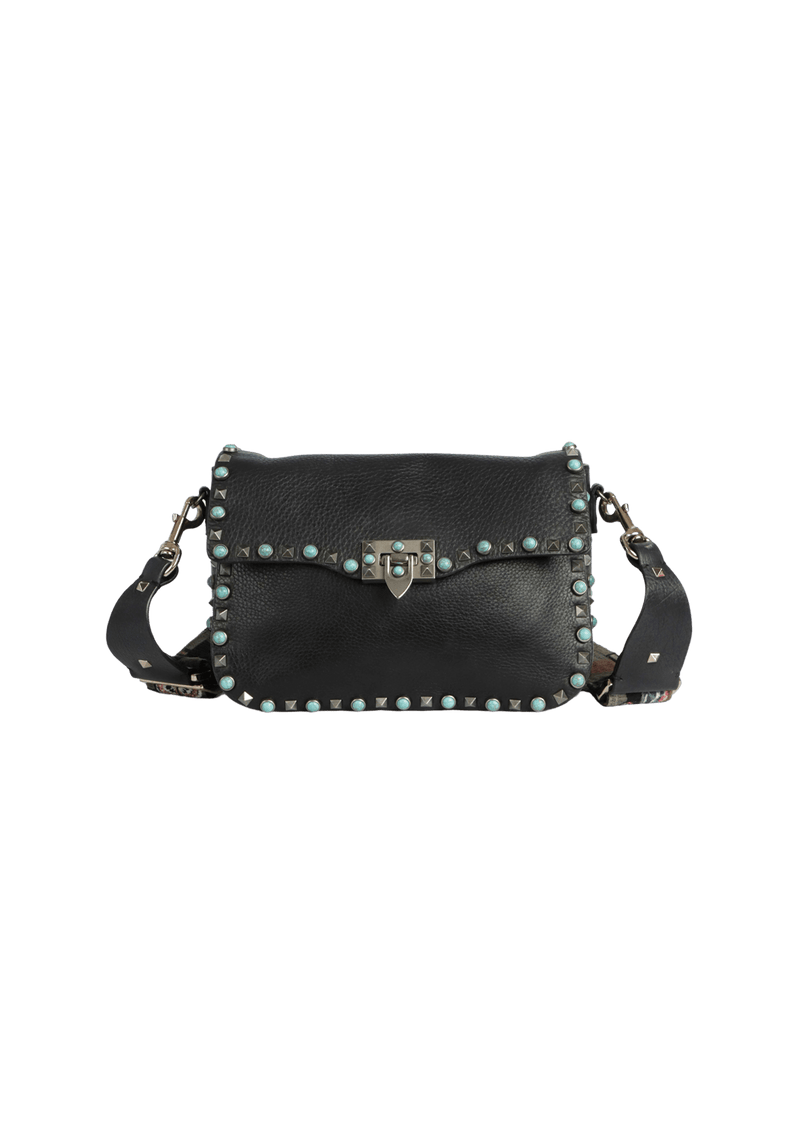 GUITAR ROLLING ROCKSTUD FLAP BAG