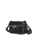 GUITAR ROLLING ROCKSTUD FLAP BAG