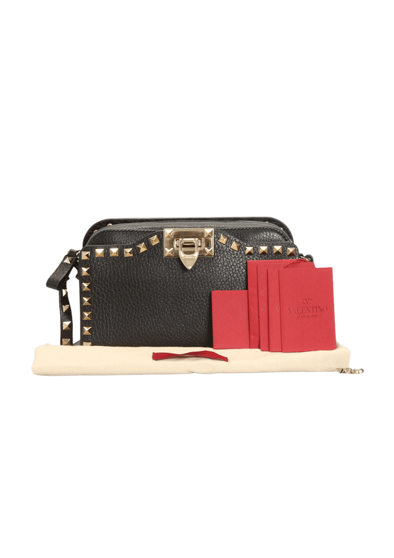 Bolso camera cruzado Rockstud, Valentino