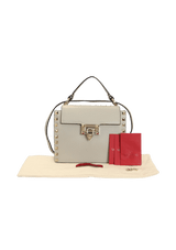 ROCKSTUD OVERLAY FLAP TOP HANDLE BAG