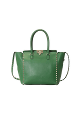 SMALL ROCKSTUD DOUBLE HANDLE TOTE