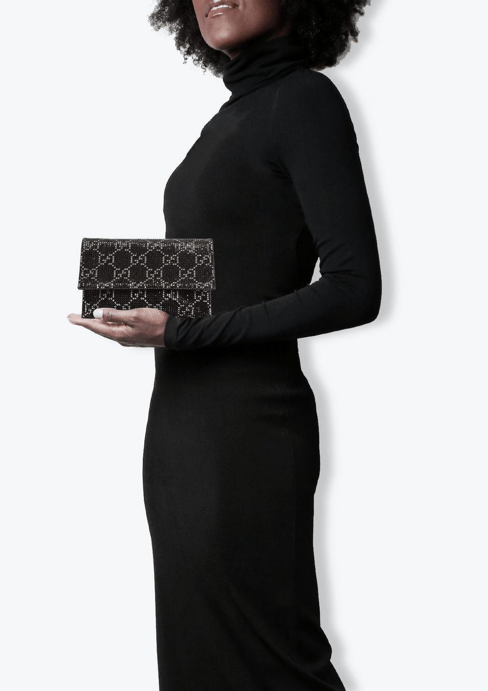 VINTAGE GG CRYSTAL CLUTCH