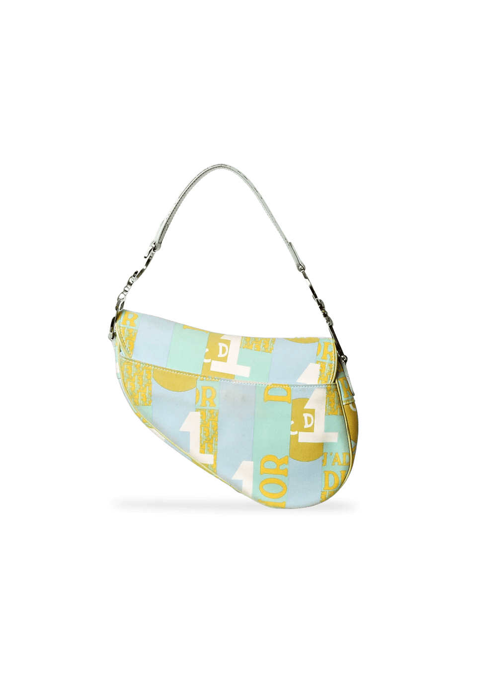 VINTAGE PRINTED SADDLE BAG