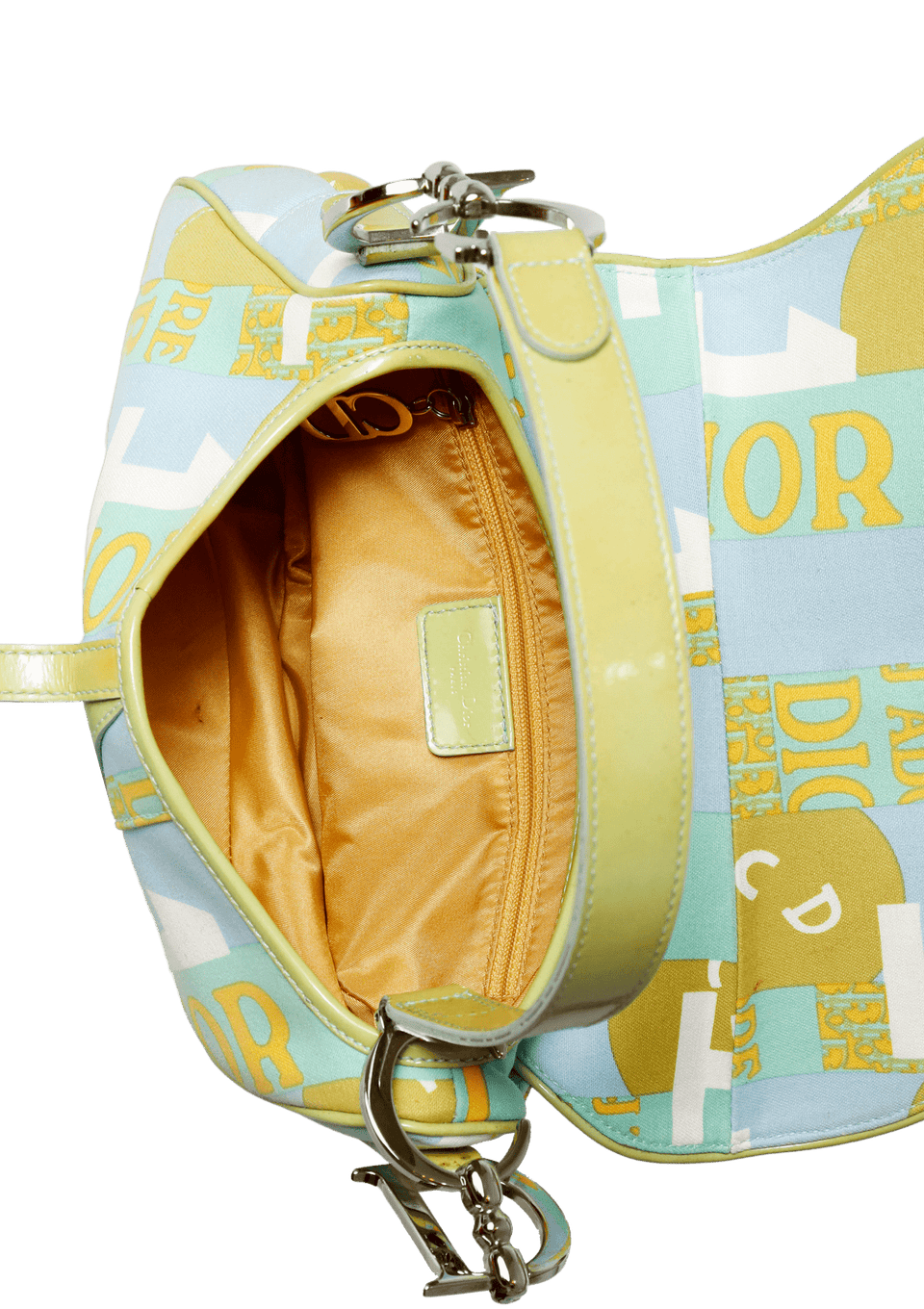 VINTAGE PRINTED SADDLE BAG