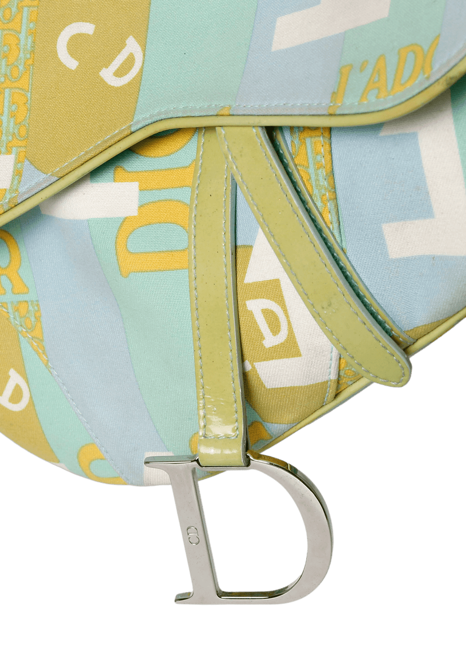VINTAGE PRINTED SADDLE BAG