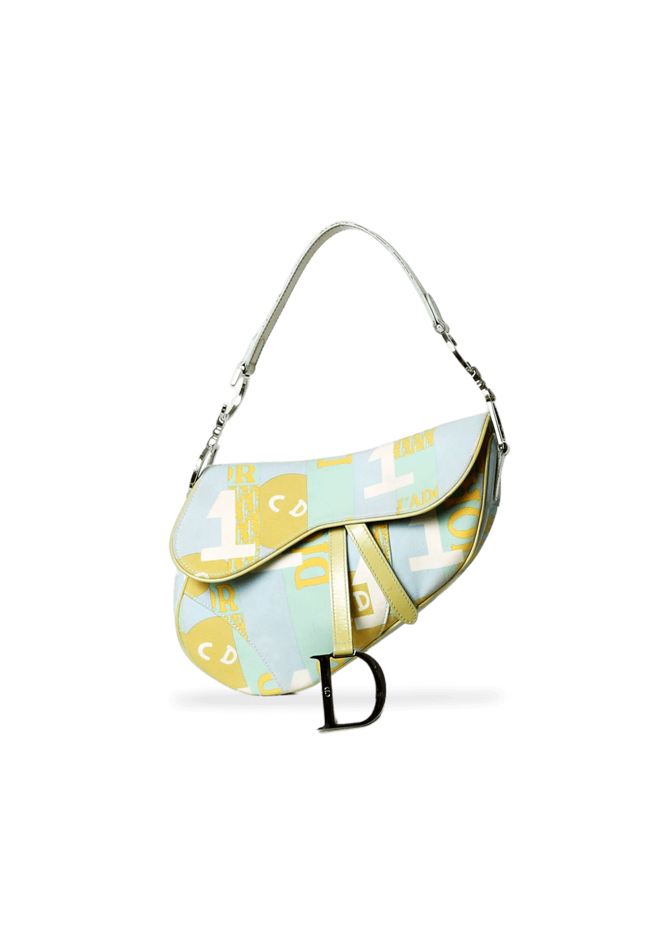 VINTAGE PRINTED SADDLE BAG