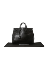 SAC DE JOUR LARGE CROCODILE EMBOSSED