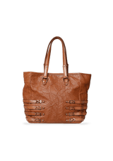 LEATHER STUDDED TOTE