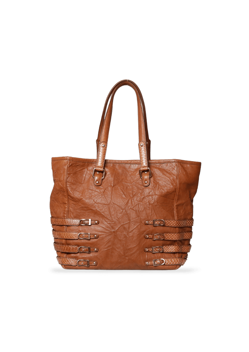 LEATHER STUDDED TOTE