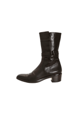 LEATHER BOOTS 38