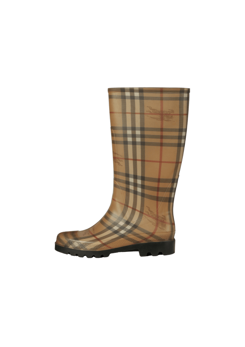 HAYMARKET CHECK RUBBER BOOTS 36