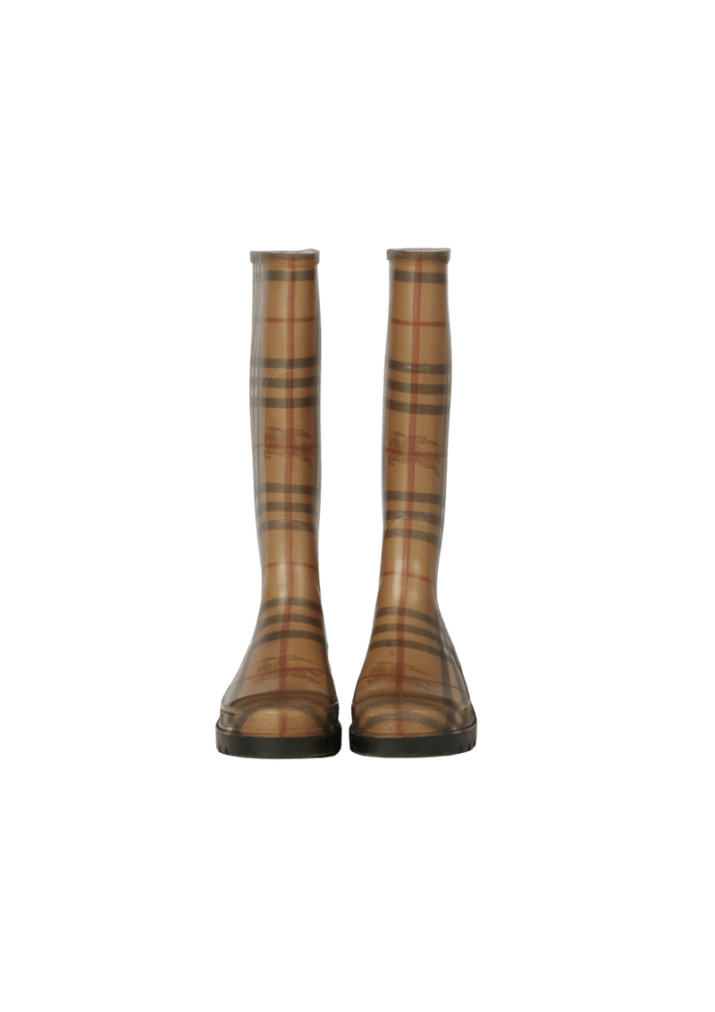 HAYMARKET CHECK RUBBER BOOTS 36