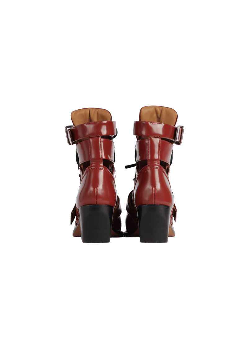 RYLEE CUTOUT LACE-UP BOOTS 34