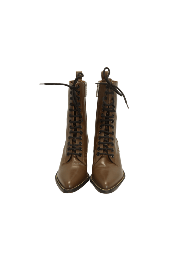RYLEE LACE UP BOOTS 38.5