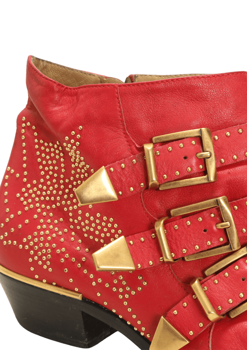 Chloe susanna outlet boots red