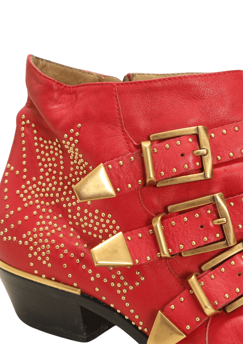 Chloe susanna boots sales red