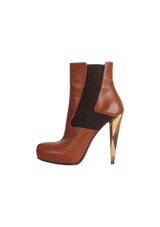 LEATHER BOOTS 38