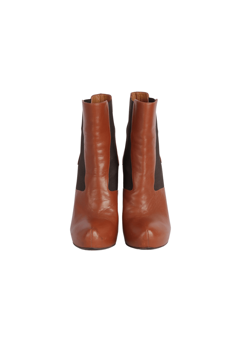 LEATHER BOOTS 38