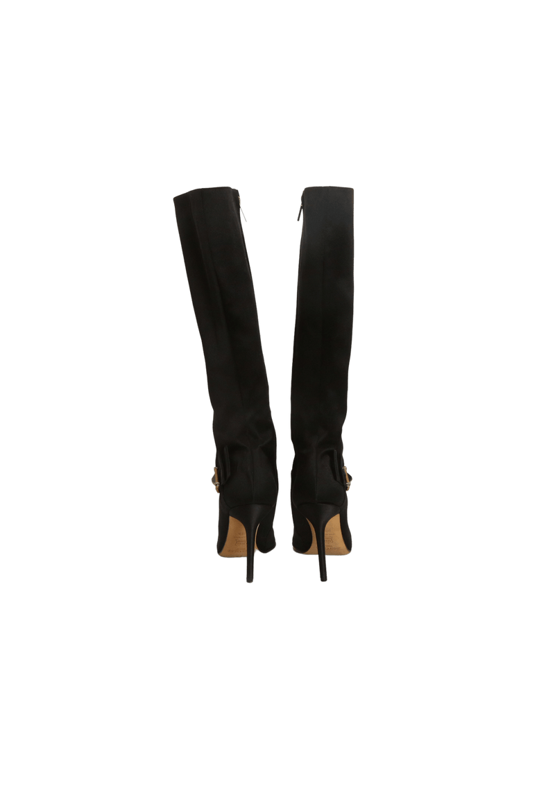 SATIN HIGH BOOTS 37.5