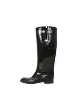MONOGRAM DROP RUBBER RAIN BOOTS 34