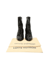 Bota Louis Vuitton Silhouette Verniz Preta Original - AWU1130