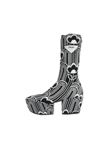 JACQUARD KNIT SOCK BOOTS 37.5