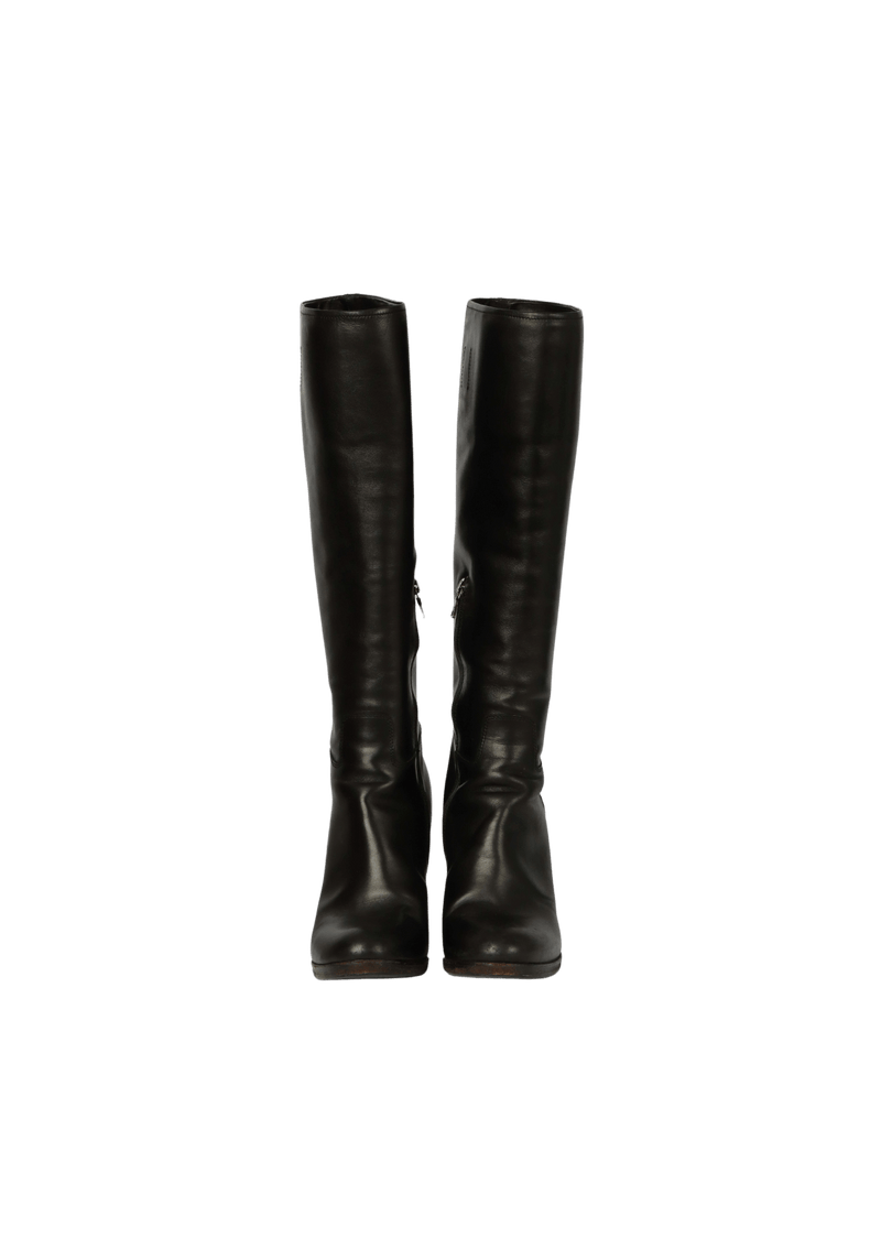 LEATHER BOOTS 37