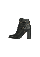 ROCKSTUD DOUBLE BUCKLE BOOTS 37.5