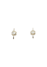 SMALL MOONLIGHT COGNAC EARRINGS 18K