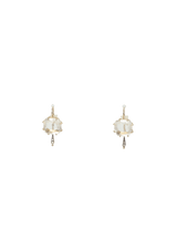 SMALL MOONLIGHT COGNAC EARRINGS 18K