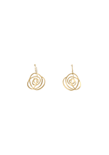 FLORES COGNAC DIAMOND EARRINGS 18K