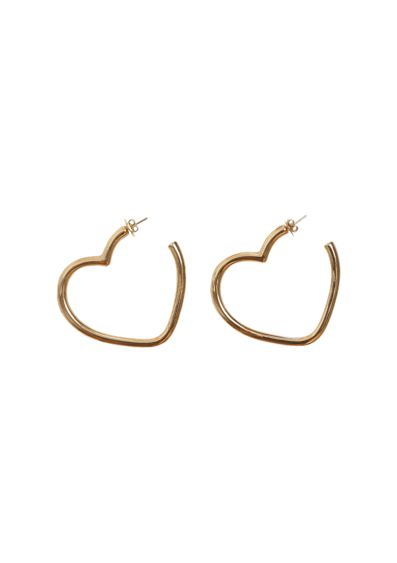 POP! HEART HOOP 18K EARRINGS