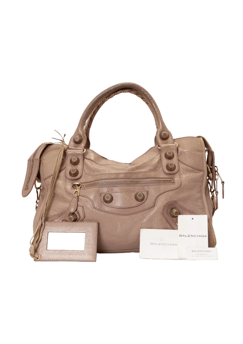 Bolsa Balenciaga Motocross Giant 21 City Bege Original – Gringa