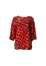 SILK POLKA DOT PRINT 40