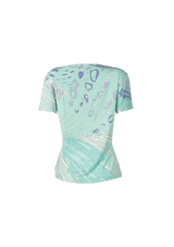 PRINTED V-NECK T-SHIRT GG