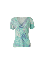 PRINTED V-NECK T-SHIRT GG