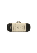 STUDDED SKULL CLUTCH