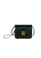Bolsa Balenciaga Croc Effect B Crossbody Verde Original – Gringa