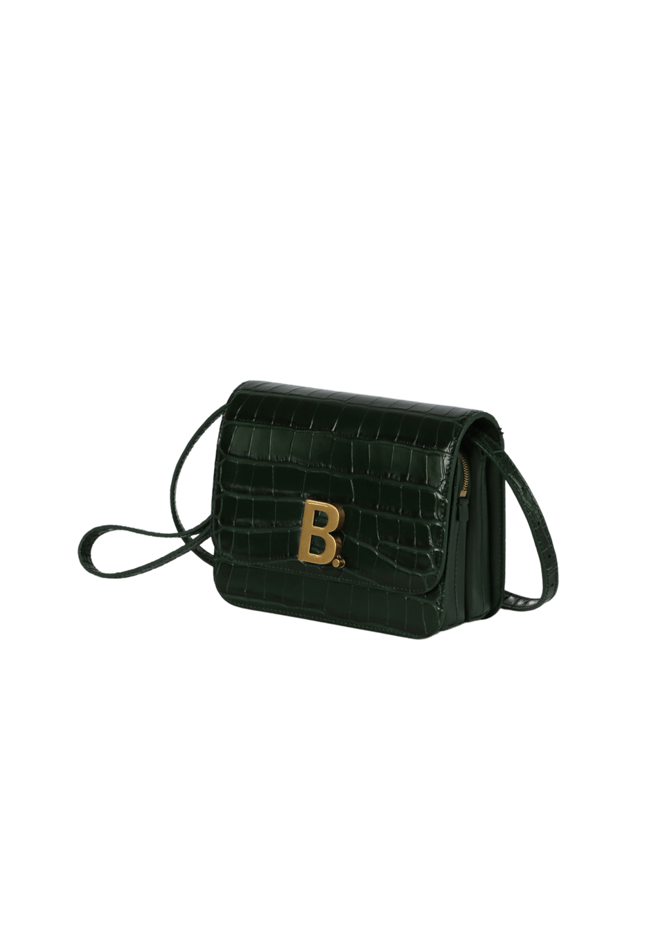 Bolsa Balenciaga Croc Effect B Crossbody Verde Original – Gringa