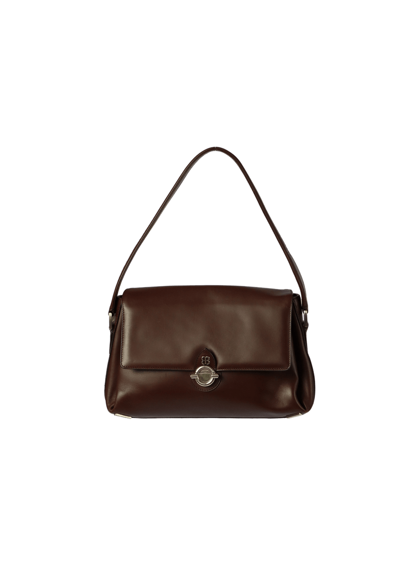 LEATHER FLAP BAG