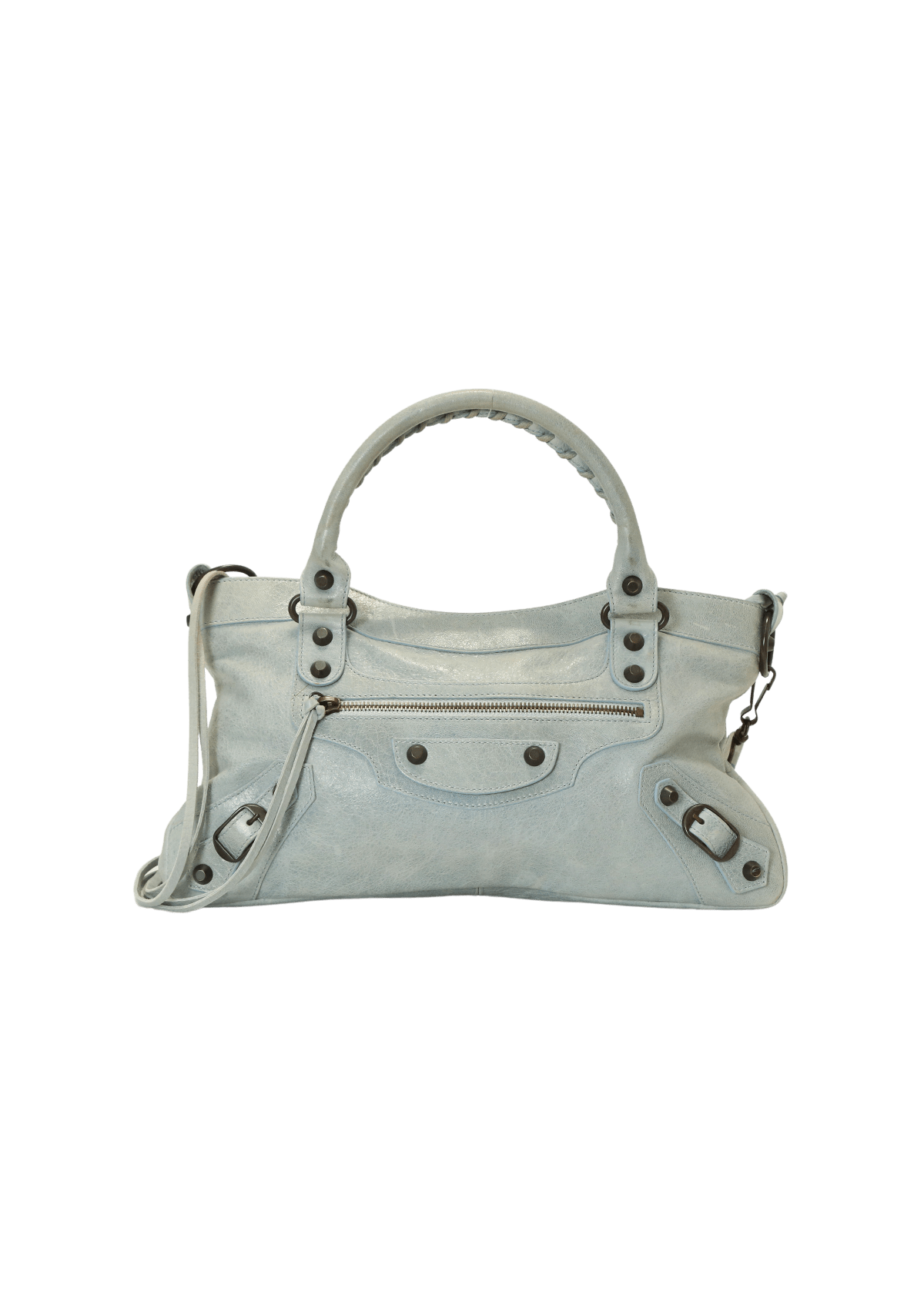 Bolsa Balenciaga Motocros Part Time Bag Azul Original – Gringa