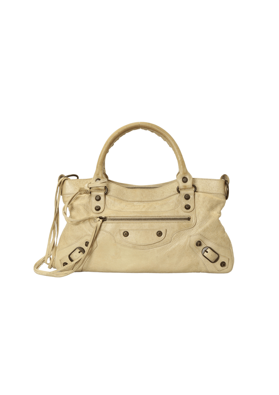 Bolsa Balenciaga Motocross Classic First Bege Original – Gringa