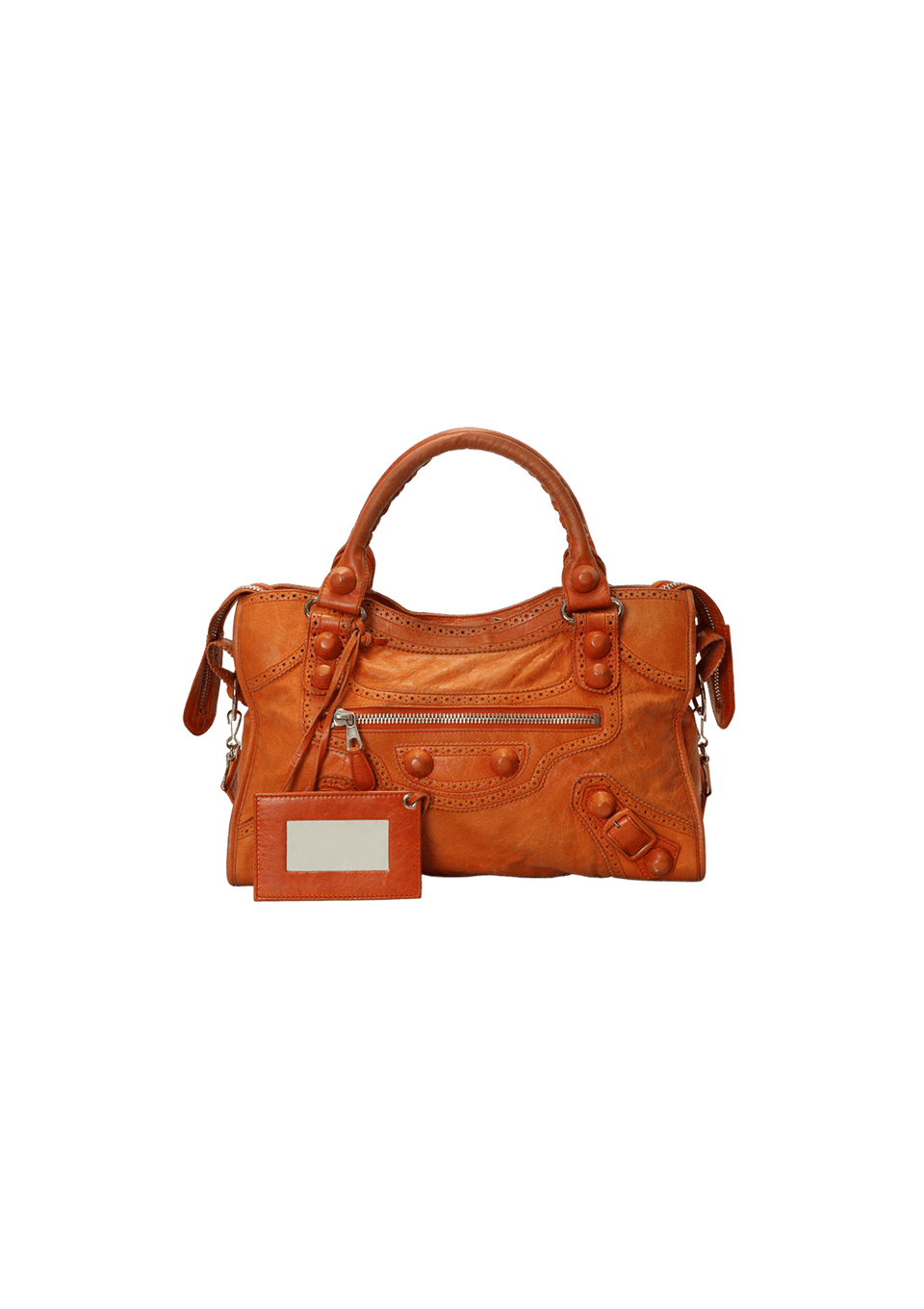 Bolsa Balenciaga Motocross Covered Brogues City Laranja Original Bolsa Balenciaga Motocross Covered Brogues City Laranja Original